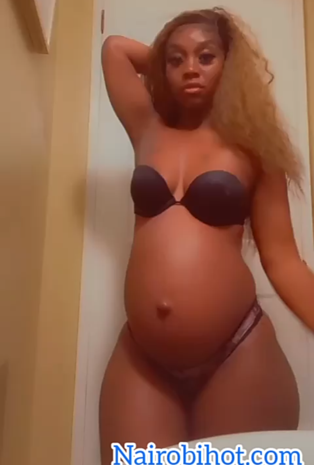pregnant Masinde muliro campus girl dancing nude.