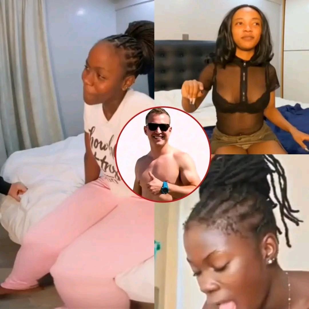 Russian guy picking african beautiful ladies compilation